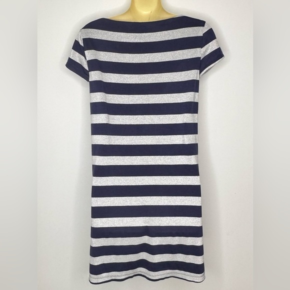 Laundry by Shelli Segal Navy and Sumver Striped Dress size 4 - Picture 2 of 7